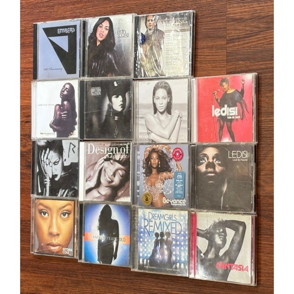 Lot of 16 CD Albums Rihanna Beyonce Janet Jackson Embers Fantasia Ledisi